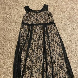 Formal gown lace overlay